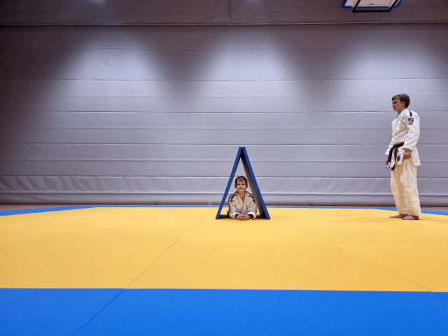 Freier Fall über ein Hindernis